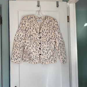 Vintage Carolina Herrera silk jacket sample sz 4-6